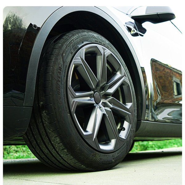 4-Piece 19-Inch Mister ABS Wheel Covers with Matte Black Finish for Tesla Model Y Gemini (2020–2025)