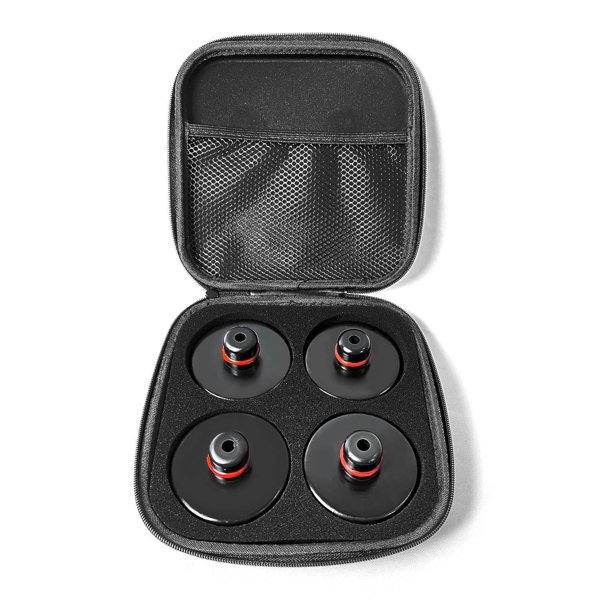4-Piece Rubber Jack Pad Adapters with Zippered Storage Case for Tesla Model 3 / Y / S / X