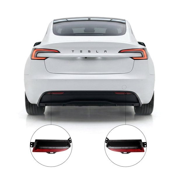 LED Rear Bumper Reflector Lights with Left, Right & Pair Options for Tesla Model 3 Highland