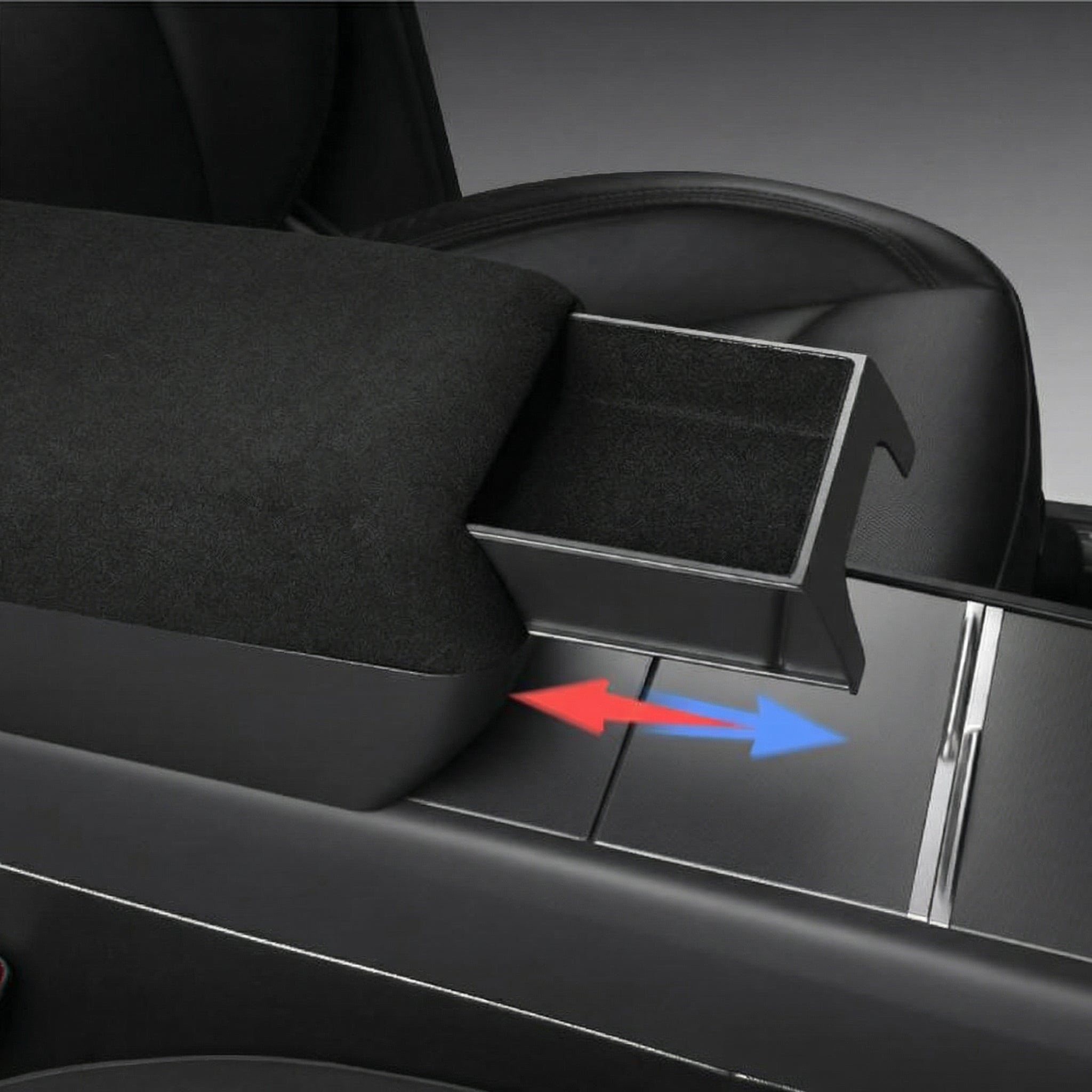 Hidden Push-Pull Drawer - TESVX Center Console Armrest Riser