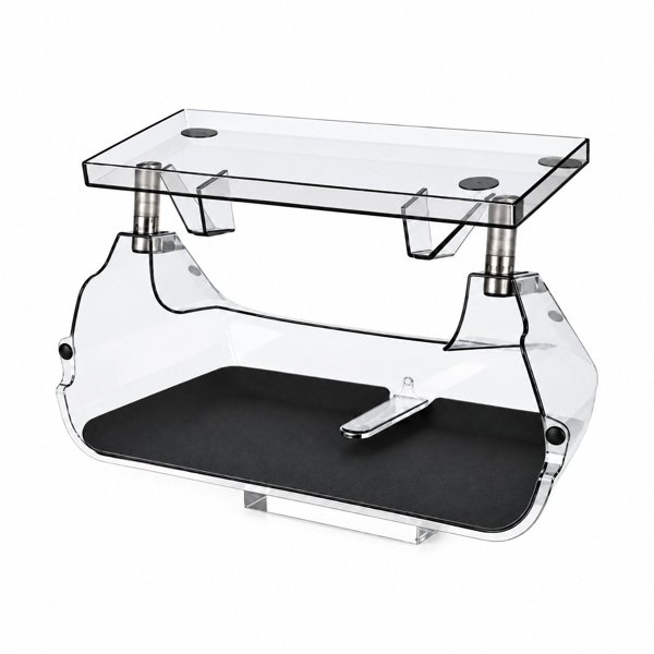 Smoked ABS Under-Screen Storage Set with Behind-Screen Tray for Tesla Model 3 Highland / Model Y Juniper / YL