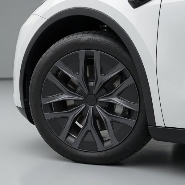 19-Inch Seven-Spoke ABS Gemini Wheel Covers with Six Color Options for Tesla Model Y (2020–2025)