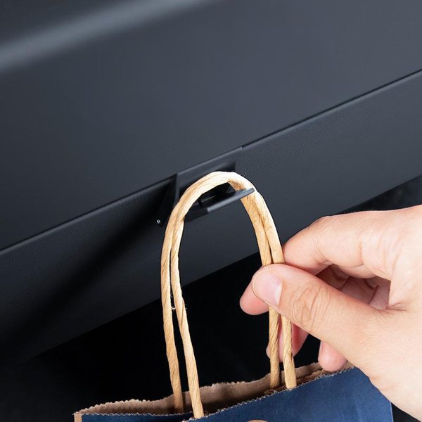 Foldable ABS Glove Box Hook with 1-Piece & 2-Piece Options for Tesla Model 3 Highland / Model Y Juniper