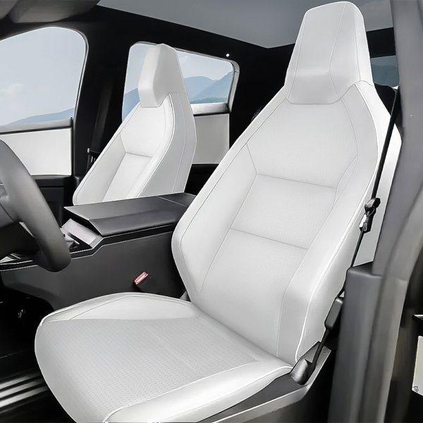 10-Piece Full Seat Cover Set with Velcro & Zipper Fit for Tesla Cybertruck