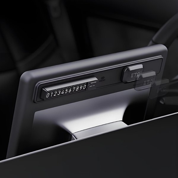 15.4-Inch Magnetic Silicone Center Screen Frame with Parking Display for Tesla Model 3 Highland / Model Y Juniper