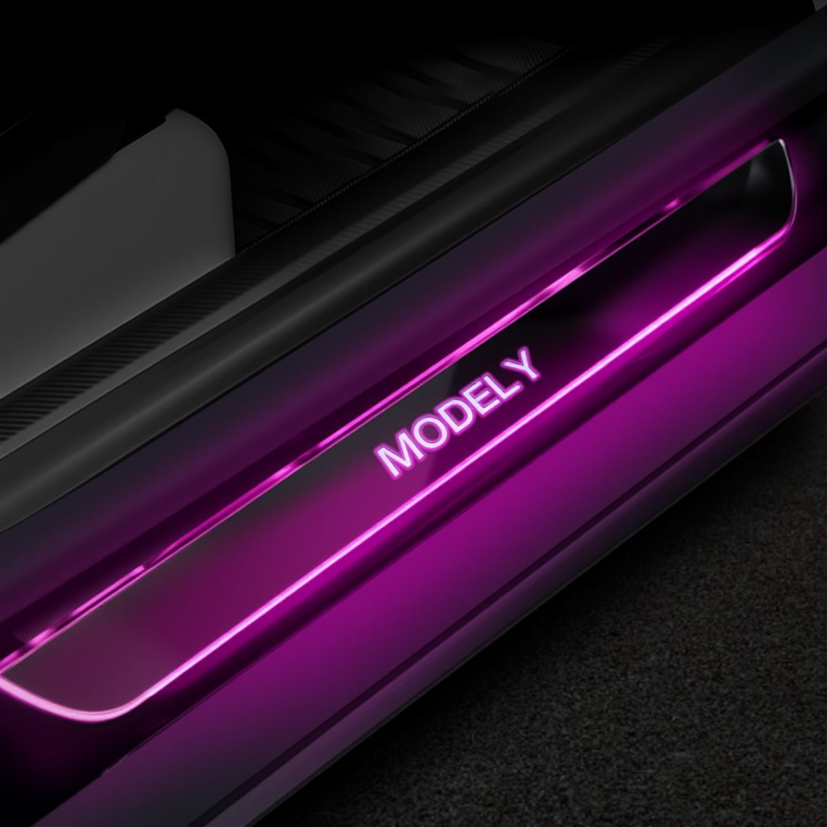 Model Y Lighting Example - TESVX Illuminated Door Sills