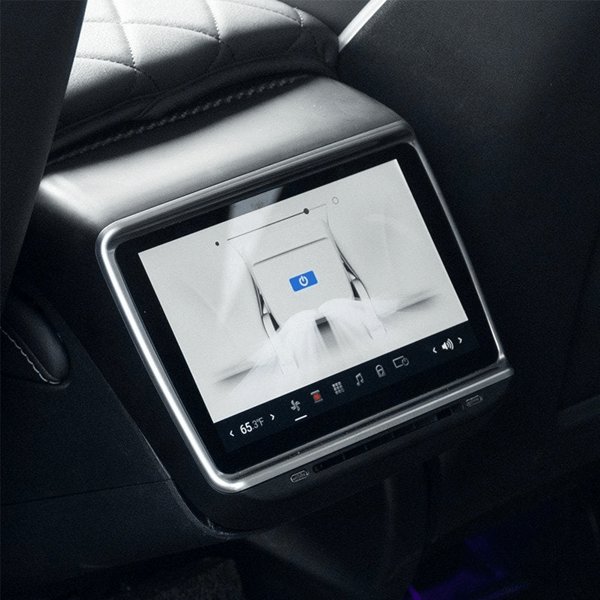 7.5-Inch Rear Seat Entertainment Screen with Android 11 & 4G + Wi-Fi for Tesla Model 3 / Model Y