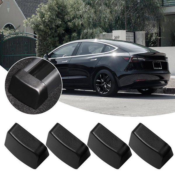 4-Piece Seat Slide Rail Safety Plugs for Tesla Model 3 / Model Y