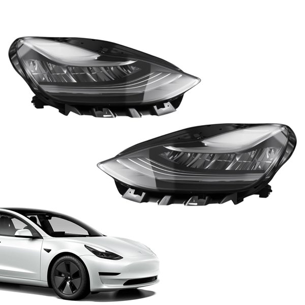 Full LED Headlight Assembly 1077371 / 1077372 for Tesla Model 3 (2017–2020) / Model Y (2021)
