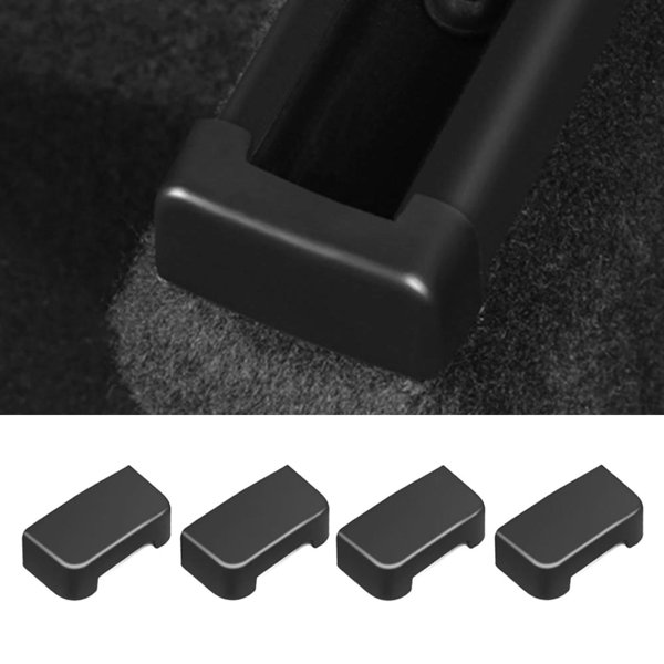 Seat Slide Rail Anti-Kick Plugs with Tool-Free Click-On Fit for Tesla Model 3 / Model Y