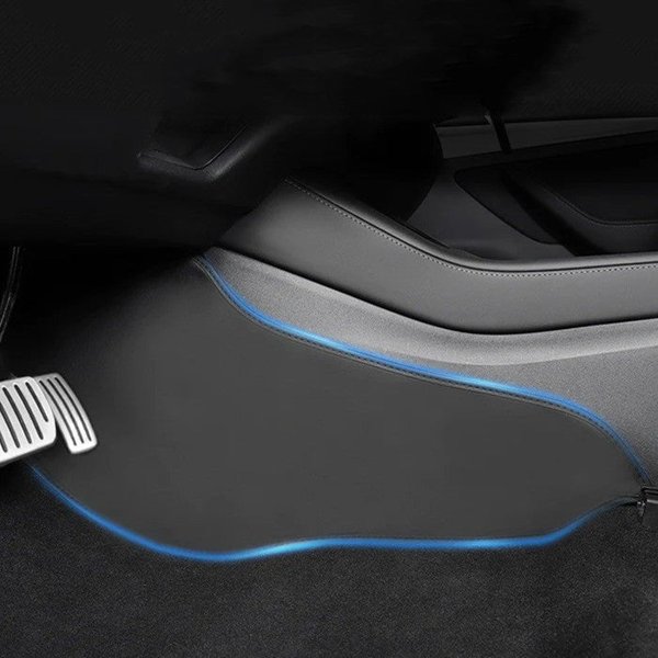 2-Piece Leather Center Console Side Kick Pads for Tesla Model 3 (2017–2023)