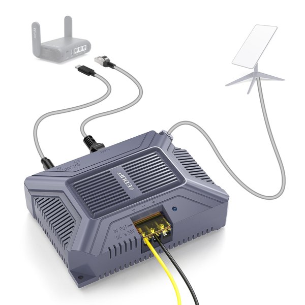 5-in-1 PoE Injector & DC Power Converter with Gigabit Ethernet for Starlink Gen 2