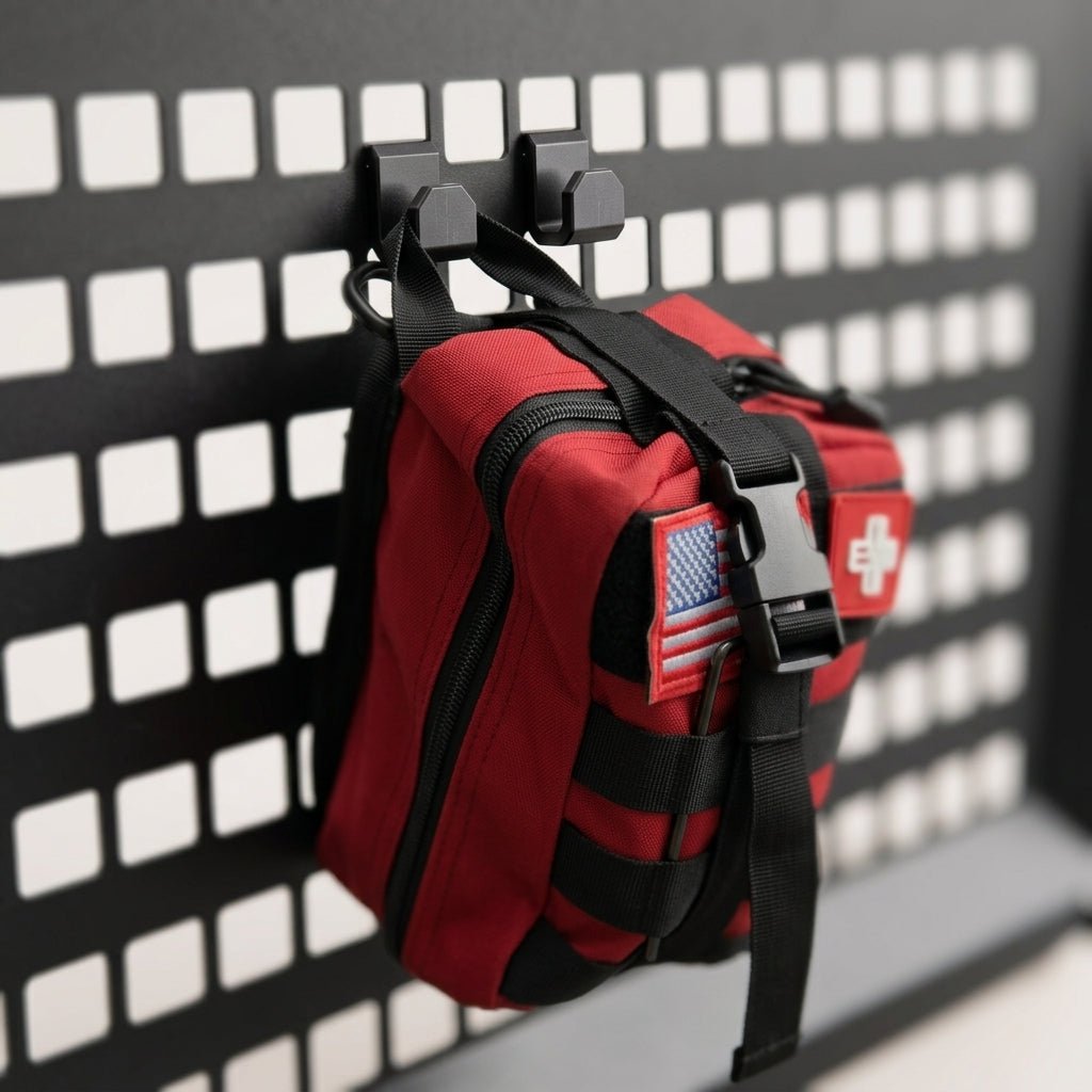 Hanging Storage Example - TESVX MOLLE Hooks