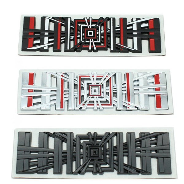 3D Raised Letter Emblem Badges with 3M Adhesive & Multiple Finishes for Tesla Model 3 / Y / S / X / Cybertruck