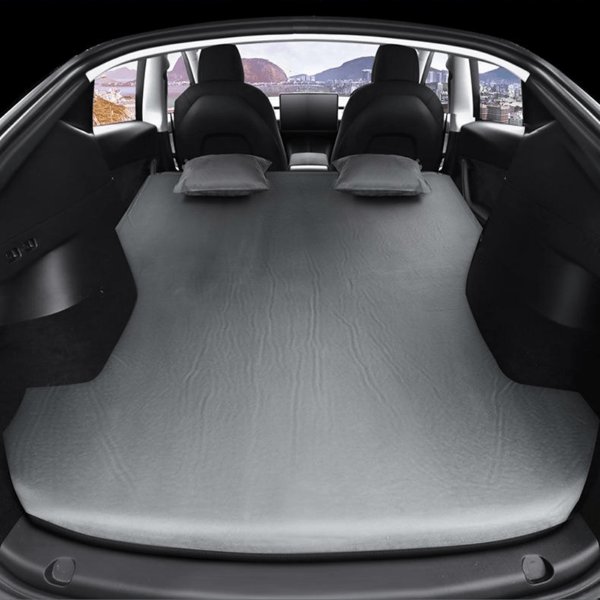 Self-Inflating Car Air Mattress with Dual-Use Pump for Tesla Model Y / Model Y Juniper