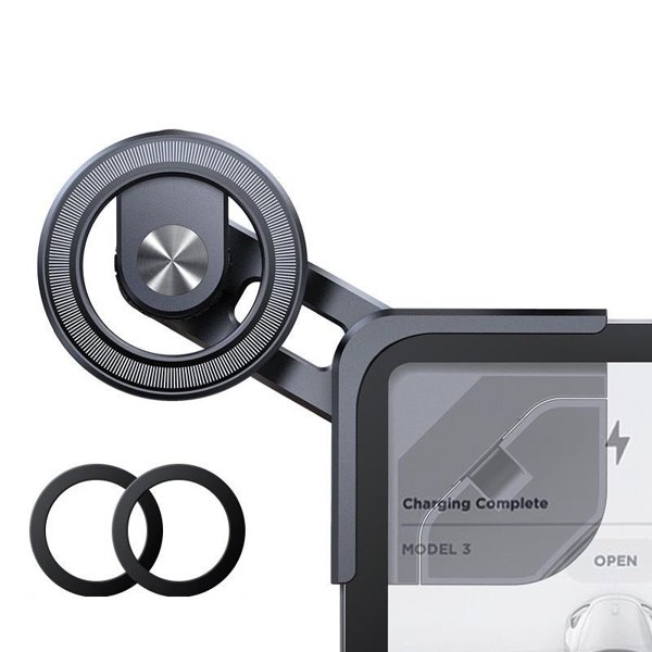 Floating Magnetic Screen Phone Mount with 360-Degree Rotation for Tesla Model 3 / Model Y
