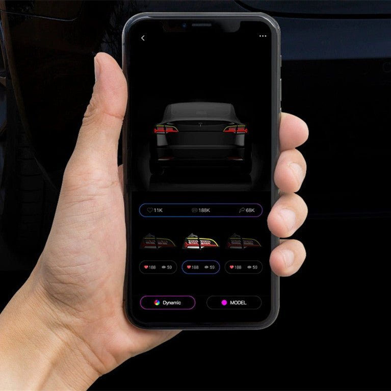 Pattern Selection by App - TESVX Tail Light