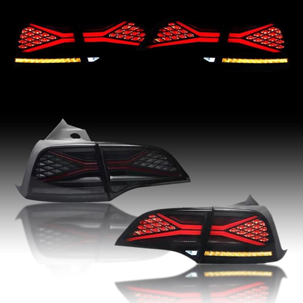 X-treme LED Tail Lights with Scanning Light & Progressive Turn Signals for Tesla Model 3 / Model Y