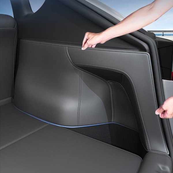 Trunk Side Protectors with Hook-and-Loop Mount for Tesla Model Y Juniper 5-Seater