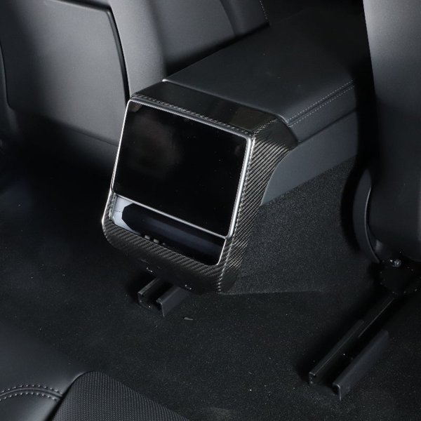 Carbon Fiber Backseat Vent Cap Cover with Glossy, Matte & Forged Finishes for Tesla Model 3 Highland / Model Y Juniper