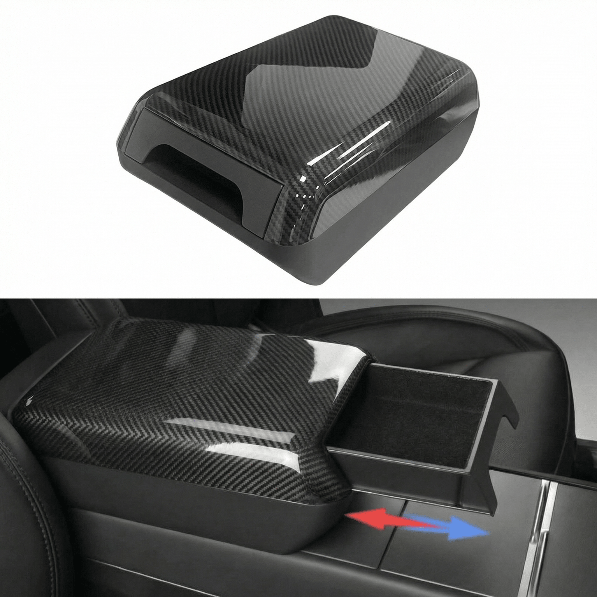 Three Finish Options - TESVX Center Console Armrest Riser