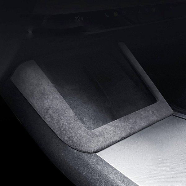 Suede-Like Fabric Wireless Charger Cover Trim with Press-In Fit for Tesla Model 3 Highland / Model Y Juniper