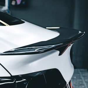 Carbon Fiber Rear Spoiler Ver.3 with Woven & Forged Finishes for Tesla Model 3 (2017–2023)