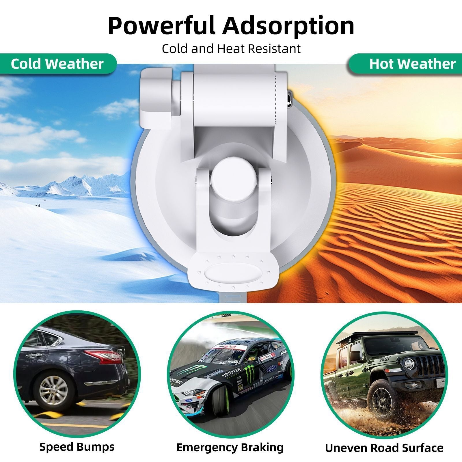 Compact and Portable - TESVX Suction Cup Mount