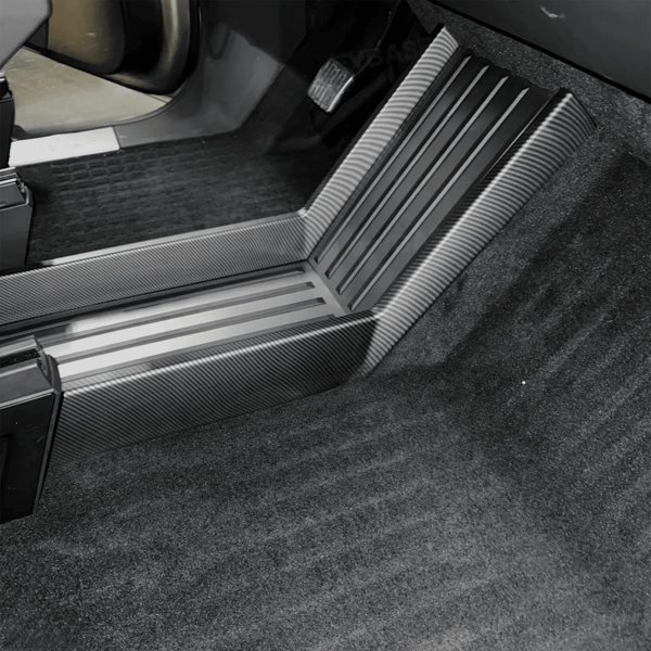 Carbon Fiber Style ABS Lower Console Side Trim Covers for Tesla Cybertruck