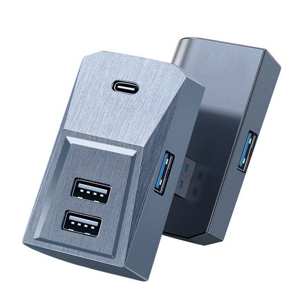 4-Port USB Center Console Hub with Charging & Data Transfer for Tesla Model 3 Highland / Model Y Juniper
