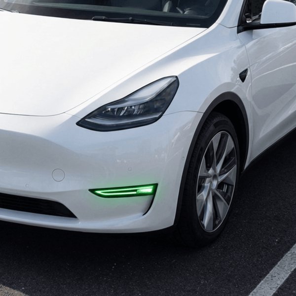 RGB LED Front Fog Lights with Turn Signal Option for Tesla Model 3 / Model Y