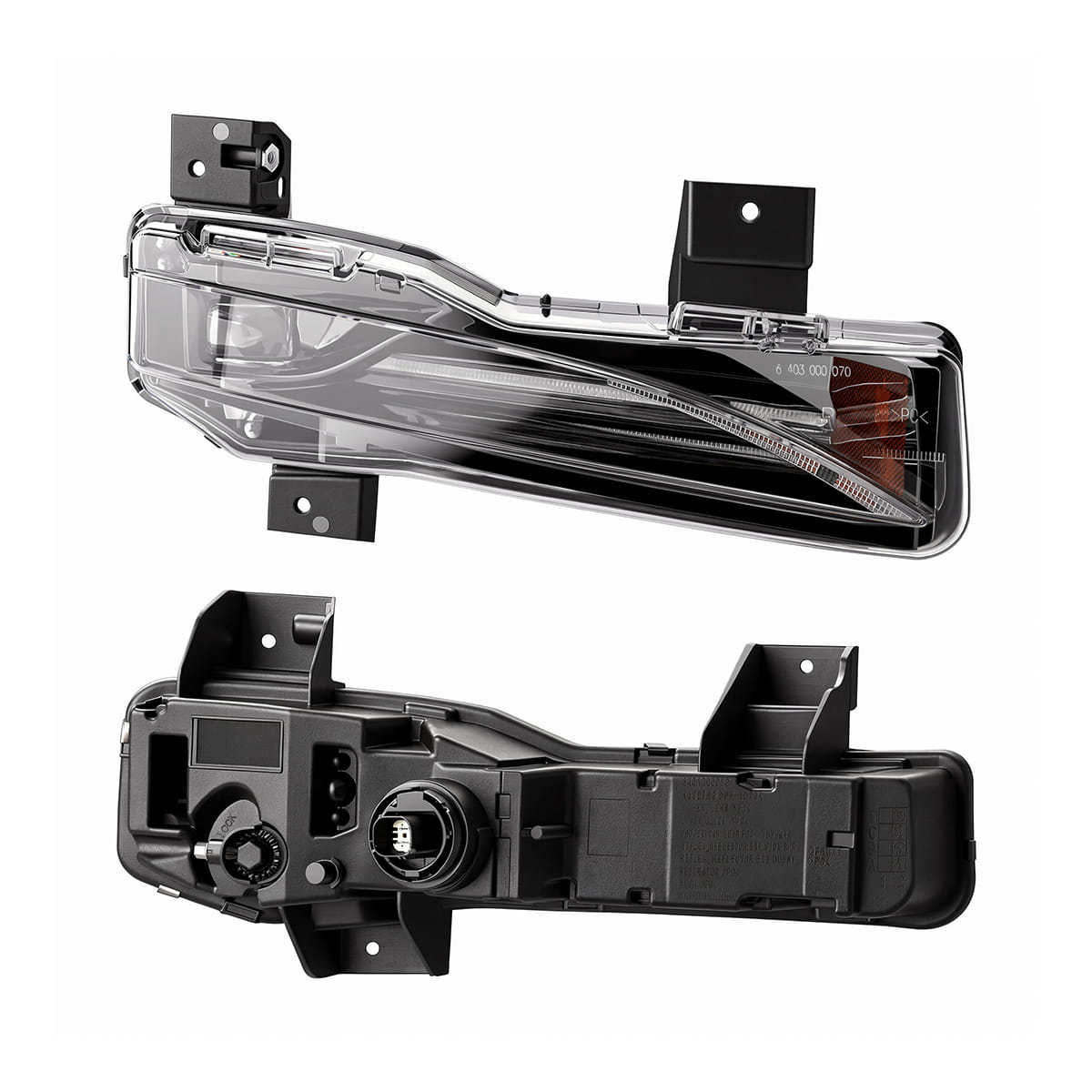 Front and Rear Details - TESVX Fog Light Assembly