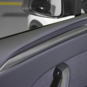 Dry Carbon Fiber Door Trim Overlay with Glossy & Matte Finishes for Tesla Model S / Model X