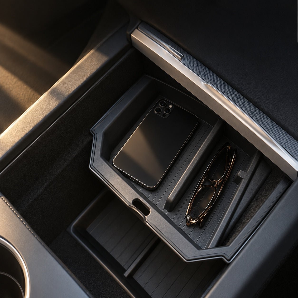 Two Defined Sections - TESVX Center Console Organizer