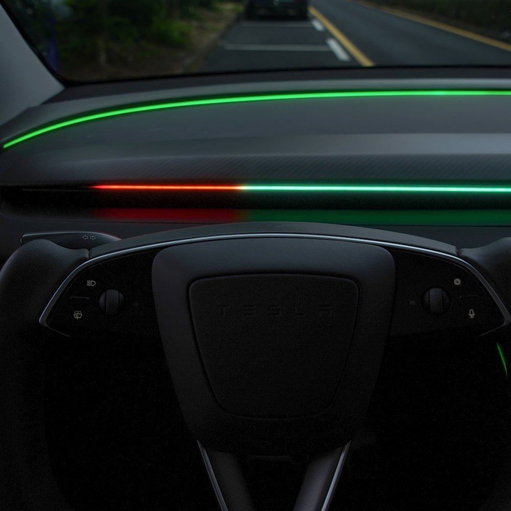 Amber and Red Cues - TESVX Dashboard RGB Light Strip