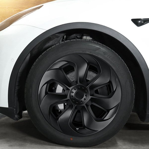 19-Inch 4-Piece ABS Big Blade Wheel Covers with Snap-On Buckles for Tesla Model Y