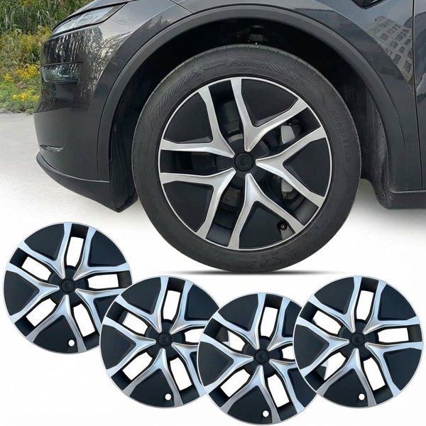 4-Piece 19-Inch AirFlow Pro Wheel Covers with Directional Turbine Blades for Tesla Model Y Juniper