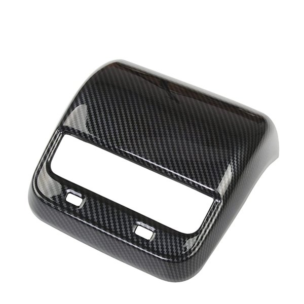 Carbon Fiber Pattern ABS Rear Air Vent Cover with Glossy & Matte Finishes for Tesla Model 3 / Model Y