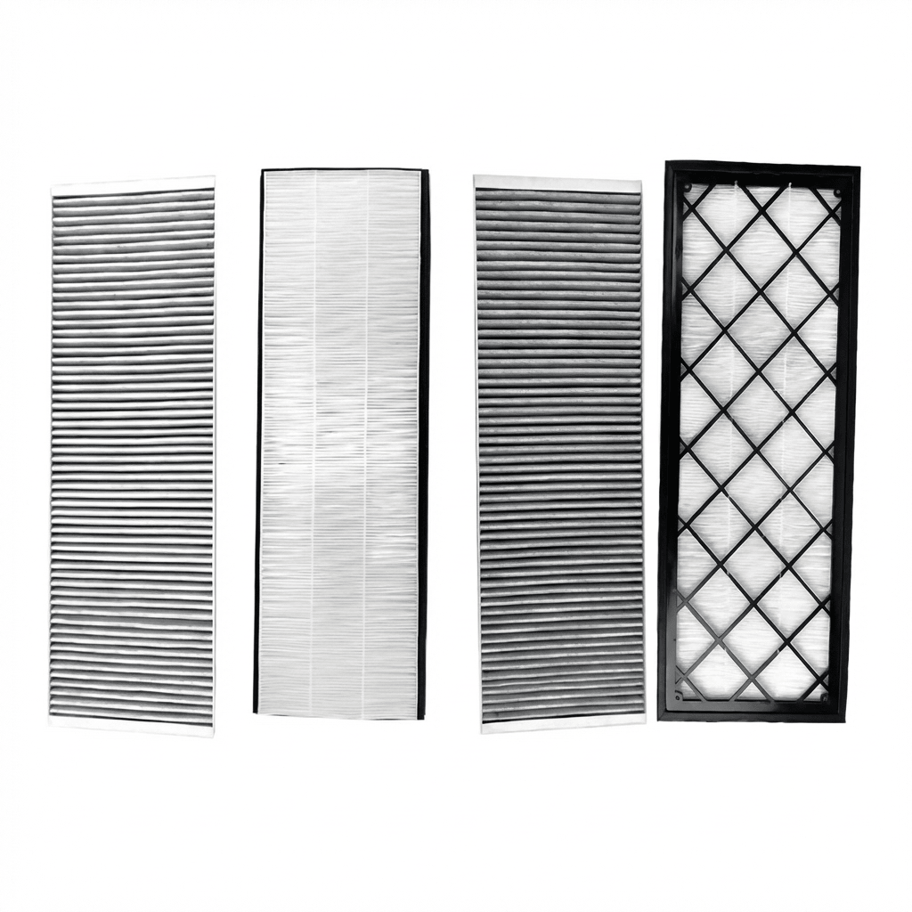 Four External Replacement Filters - TESVX Cabin Air Filter Set