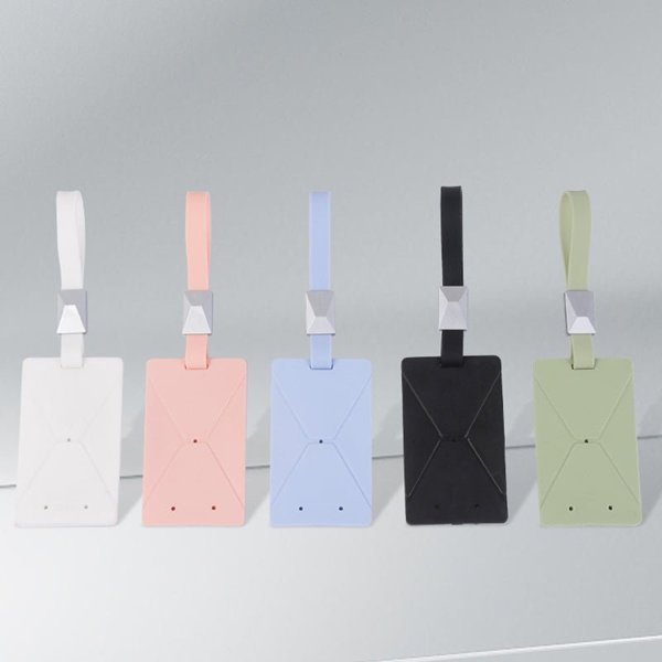 Silicone Key Card Holder with Zinc Alloy Keychain for Tesla Model 3 / Model Y