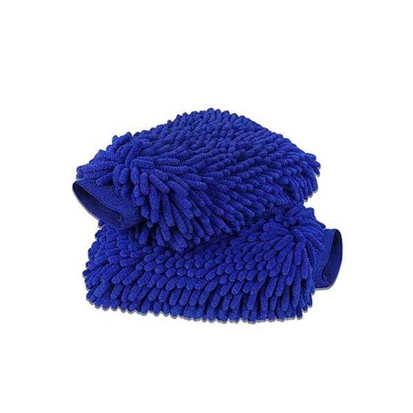 2-Pack Chenille Microfiber Car Wash Gloves with Waterproof Lining for Tesla & Other Vehicles