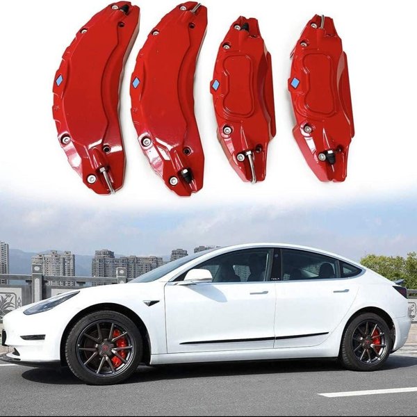 6061-T6 Aluminum Brake Caliper Covers with 13 Color Options for Tesla Model 3 / Model 3 Highland