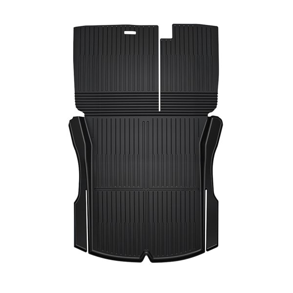 One-Piece Trunk & Seat Back Mat with Velcro Patches for Tesla Model 3 Highland
