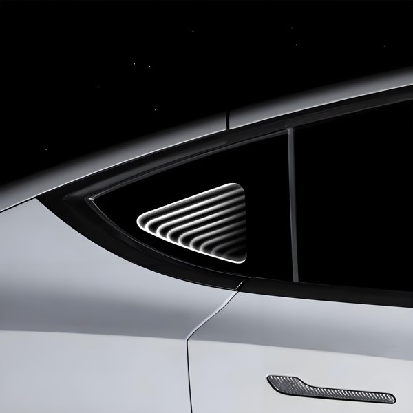 2-Piece LED Triangle Window Ambient Lights with Infinity Mirror or Astronaut Design for Tesla Model Y