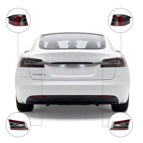Turn/Brake Lamp & Inner Tail Light Replacement with US Red & EU Amber Options for Tesla Model S (2016–2020)