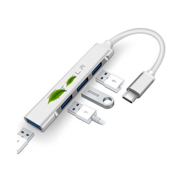 4-in-1 Zinc Alloy USB-C Hub for Tesla Model 3 / Y / S / X