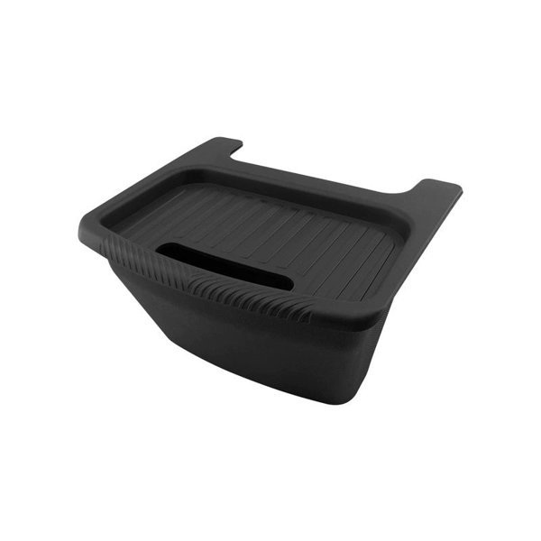 TPE Rear Middle Storage Box with Flocked Interior & Removable Liner for Tesla Model Y Juniper