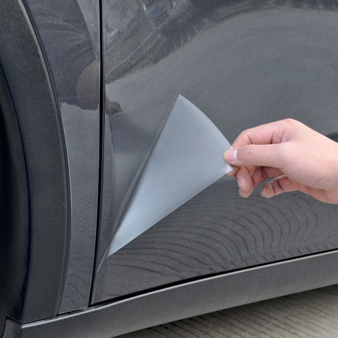 Film on the Paint Surface - TESVX Door Corner Paint Protection Film