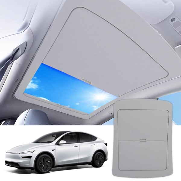 Retractable Sunshade with Aluminum Alloy Frame & Magnetic Mount for Tesla Model Y Juniper