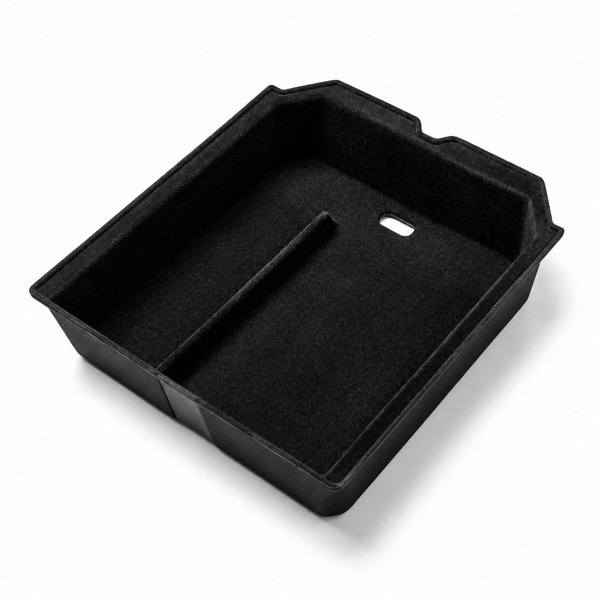 ABS Center Console Tray with Flocked Lining or Rubber Pad for Tesla Model 3 / Model Y / YL